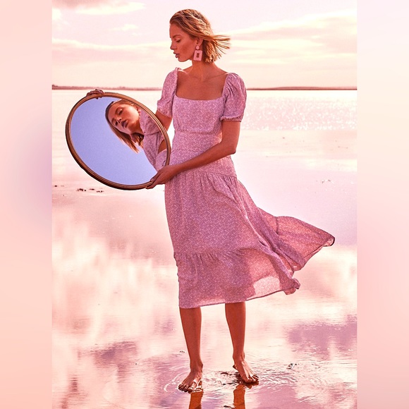 π·LAIT COLLECTION STACEY PUFF SLEEVE CUTOUT DRESS (NWT) π· - Picture 3 of 15